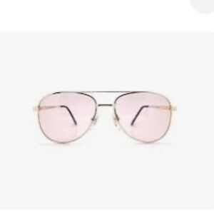 Conti Ed and Sarna  Aviator Sunglasses with Pink Lenses